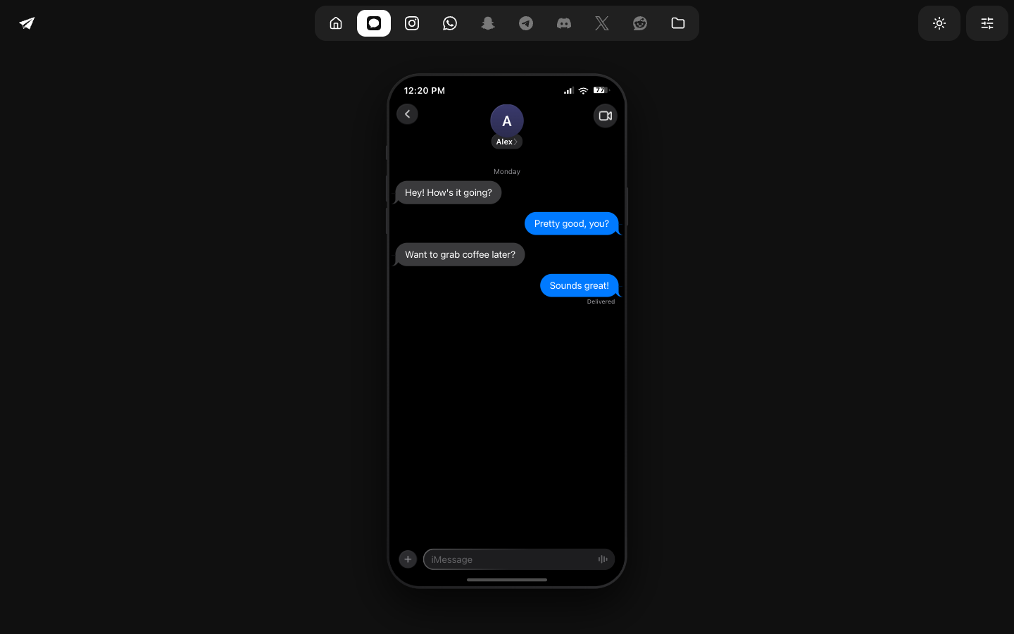 DMForge - iMessage conversation builder